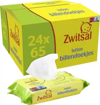 Bol.com Zwitsal lotion billendoekjes alcoholvrij - 1560 doekjes - voordeelverpakking aanbieding