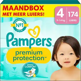 Bol.com Pampers premium protection - maat 4 (9kg - 14kg) - 174 luiers - maandbox aanbieding