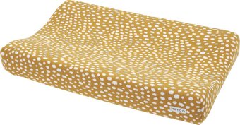 Bol.com Meyco baby cheetah aankleedkussenhoes - honey gold - 50x70cm aanbieding