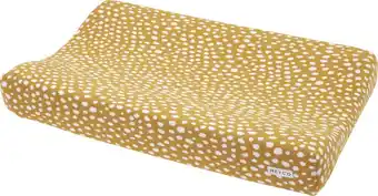 Bol.com Meyco baby cheetah aankleedkussenhoes - honey gold - 50x70cm aanbieding