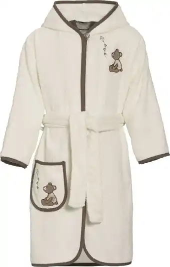 Playshoes badjas kinderen teddy - beige - maat 74/80