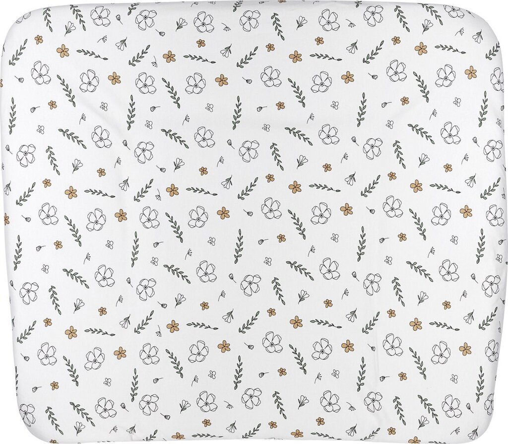 Bol.com Meyco baby floral aankleedkussenhoes - biologisch - multicolour - 85x75cm aanbieding