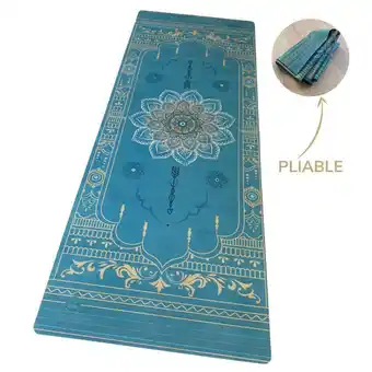 Decathlon Tapis de yoga voyage mandala dégriffe aanbieding
