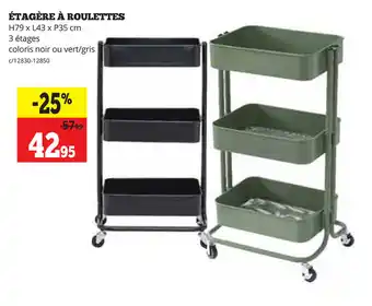 Étagère À Roulettes