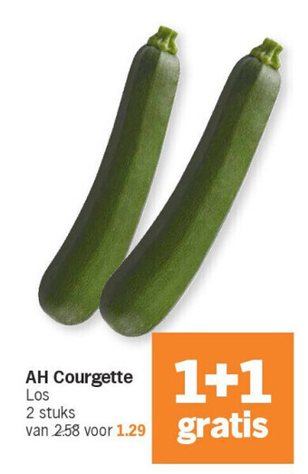 Albert Heijn Ah courgette aanbieding