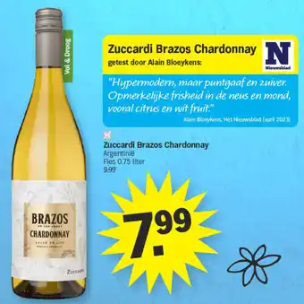 Albert Heijn Zuccardi brazos chardonnay aanbieding
