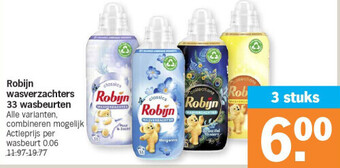 Albert Heijn Robijn wasverzachters 33 wasbeurten aanbieding