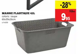 Manne Plastique 42L