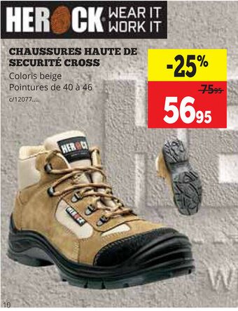 Chaussures Haute De Securité Cross