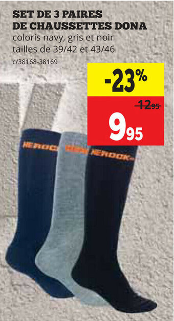 Set De 3 Paires De Chaussettes Dona