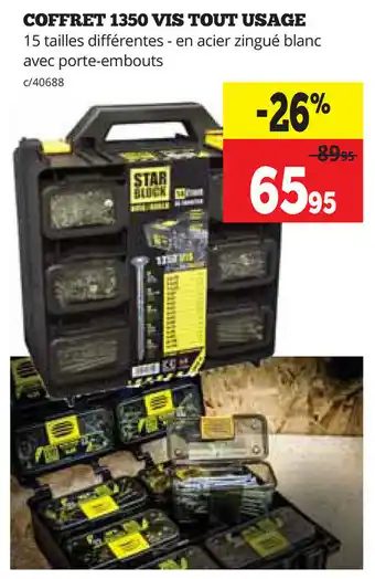 Coffret 1350 Vis Tout Usage