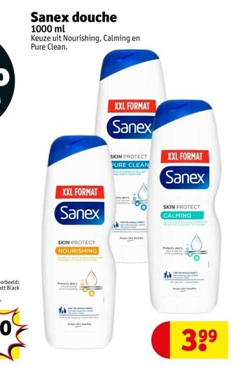 Kruidvat Sanex douche 1000 ml aanbieding