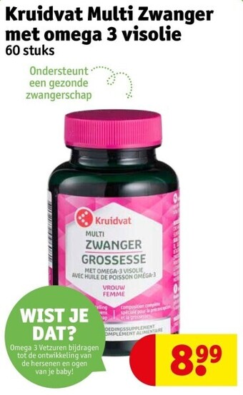 Kruidvat Kruidvat multi zwanger met omega 3 visolie aanbieding