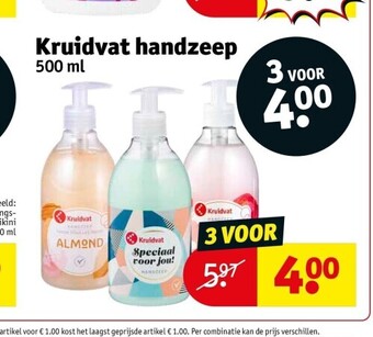 Kruidvat Kruidvat handzeep 500 ml aanbieding