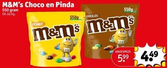 Kruidvat M&m’s choco en pinda aanbieding