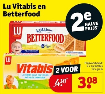 Kruidvat Lu vitabis en betterfood aanbieding