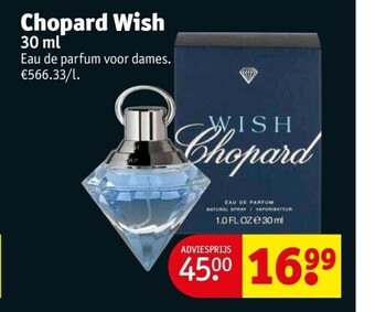 Kruidvat Chopard wish 30 ml aanbieding