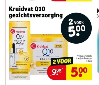 Kruidvat Kruidvat q10 gezichtsverzorging aanbieding
