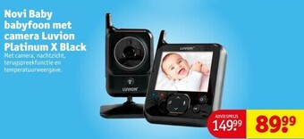 Kruidvat Novi baby babyfoon met camera luvion platinum x black aanbieding