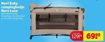 Kruidvat Novi baby campingbedje nora luxe aanbieding
