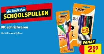 Kruidvat Bic schrijfwaren aanbieding