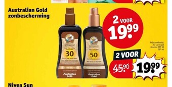 Kruidvat Australian gold zonbescherming aanbieding