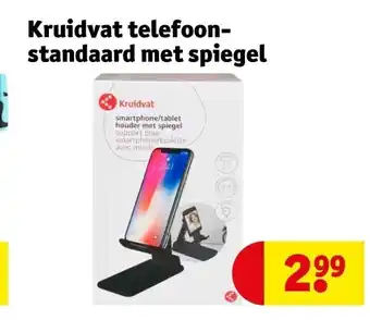 Kruidvat Kruidvat telefoonstandaard met spiegel aanbieding