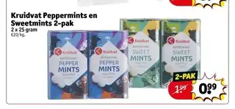 Kruidvat Kruidvat peppermints en sweetmints 2-pak aanbieding