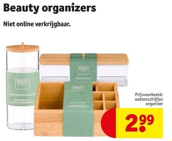 Kruidvat Beauty organizers aanbieding