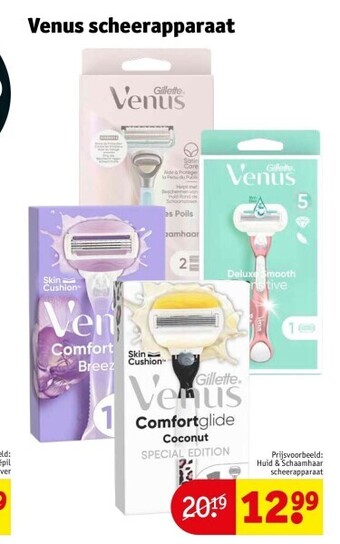 Kruidvat Venus scheerapparaat aanbieding