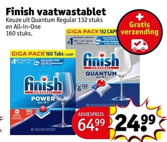 Kruidvat Finish vaatwastablet aanbieding