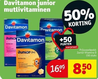Kruidvat Davitamon junior mutlivitaminen aanbieding