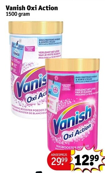 Kruidvat Vanish oxi action aanbieding