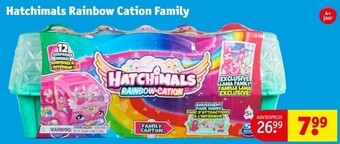 Kruidvat Hatchimals rainbow cation family aanbieding