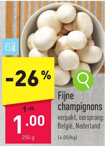 ALDI Fijne champignons 250 g aanbieding