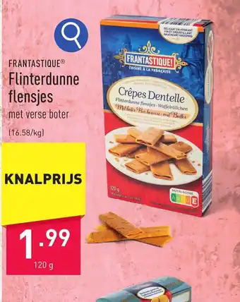 ALDI FRANTASTIQUE Flinterdunne flensjes 120 g aanbieding