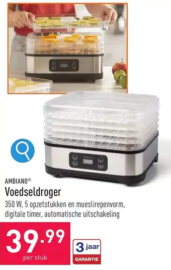 ALDI AMBIANO Voedseldroger aanbieding