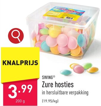 ALDI SWING Zure hosties 200 g aanbieding