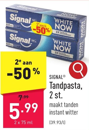 ALDI SIGNAL Tandpasta aanbieding