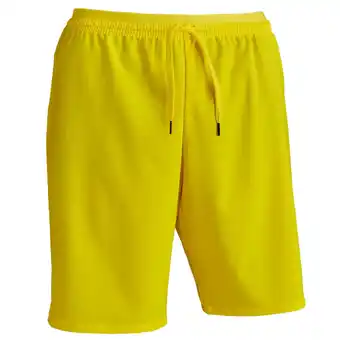 Decathlon Voetbalshort voor volwassenen viralto club geel aanbieding