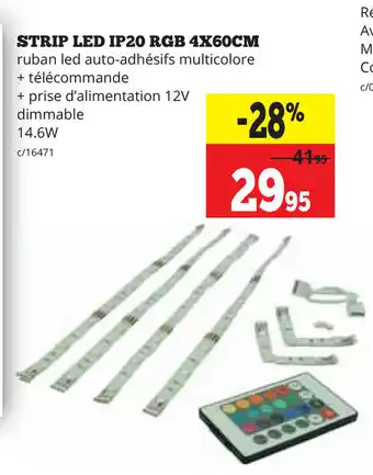 Strip Led IP20 RGB 4x60cm