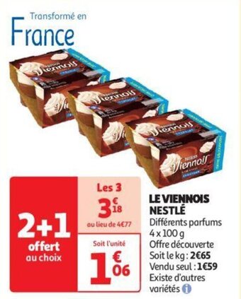 Auchan LE VIENNOIS NESTLÉ aanbieding