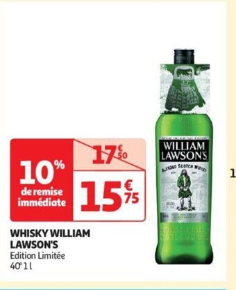 Auchan WHISKY WILLIAM LAWSON'S aanbieding