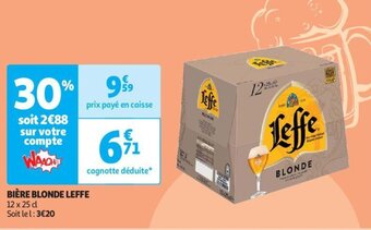 Auchan BIÈRE BLONDE LEFFE aanbieding