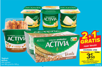 Carrefour Yoghurt Activia aanbieding