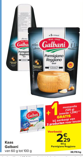 Carrefour Kaas Galbani aanbieding