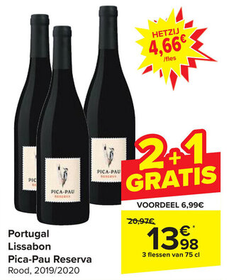 Carrefour Portugal Lissabon Pica-Pau Reserva aanbieding