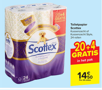 Carrefour Toiletpapier Scottex aanbieding