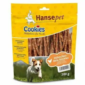 3x200g Cookies Delicatesse Kip Rijst Sticks Hondensnacks