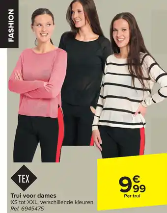 Carrefour TEX Trui voor dames aanbieding